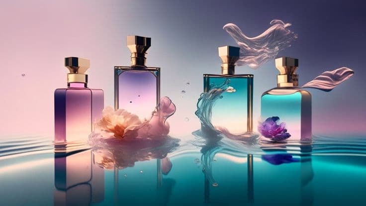 Luxury perfume bottles